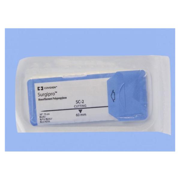 Suture 3-0 Polypropylene SC-2 Surgipro Blue 30